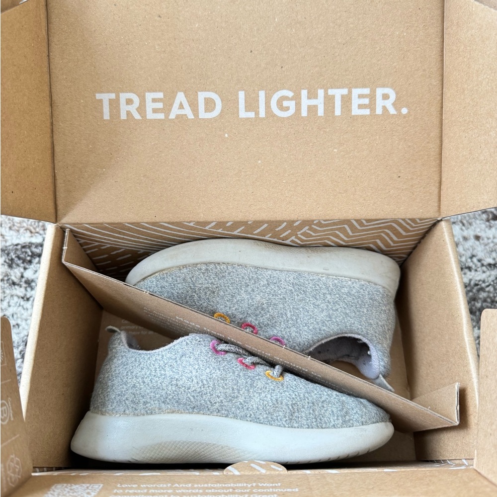 Allbirds Kids Wool Runner (Light Gray - 9T)